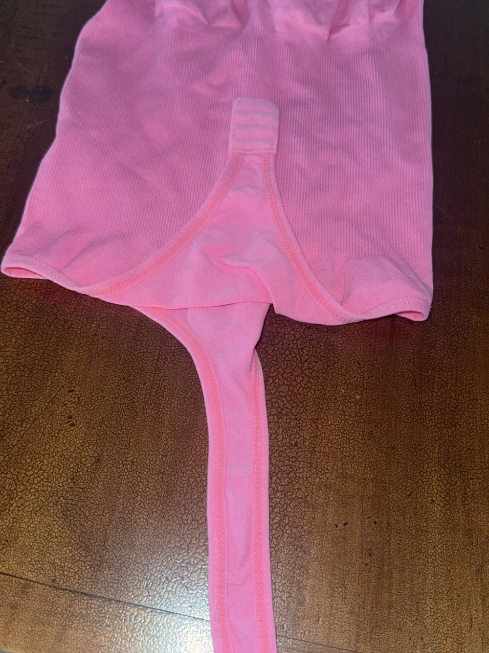 SHEIN Hot Pink Seamless Tank Bodysuit